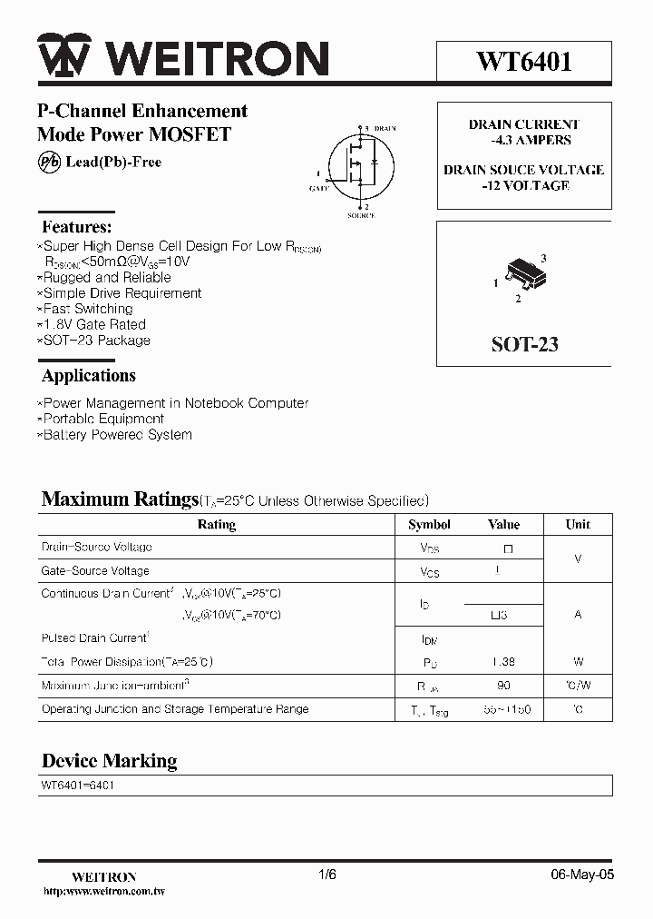 WT6401_1336949.PDF Datasheet