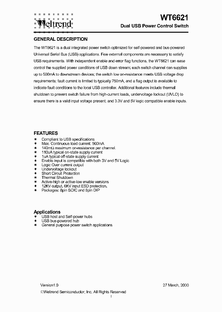 WT6621-SL_1336952.PDF Datasheet