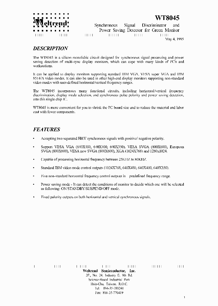 WT8045_864436.PDF Datasheet