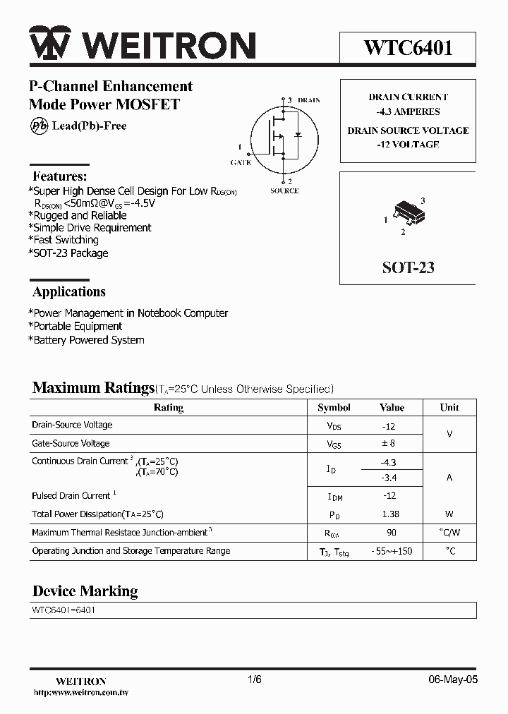 WTC6401_1336970.PDF Datasheet