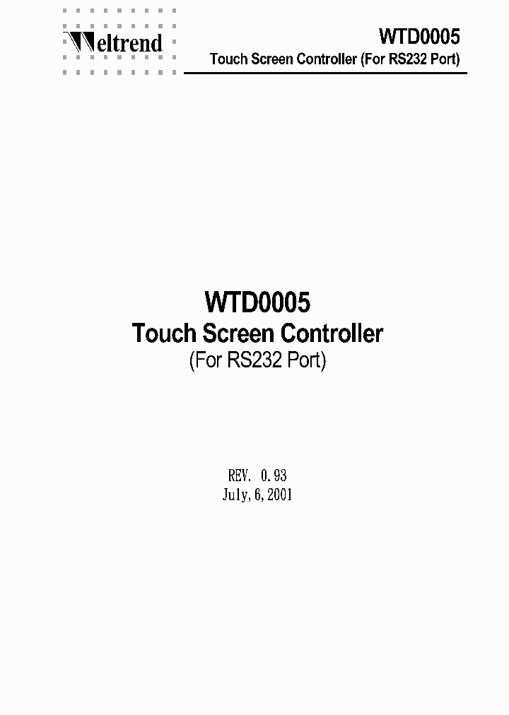 WTD0005_1336972.PDF Datasheet