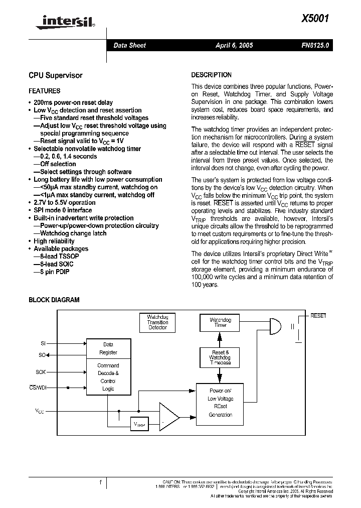 X5001_1149666.PDF Datasheet