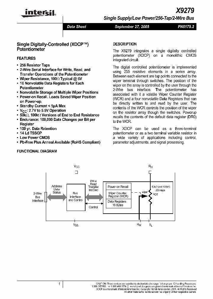 X9279UV14Z-27_1337378.PDF Datasheet
