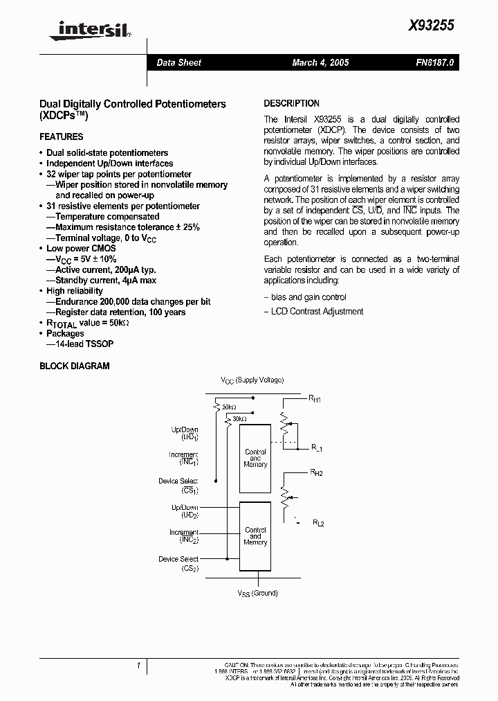 X93255UV14I_1337400.PDF Datasheet