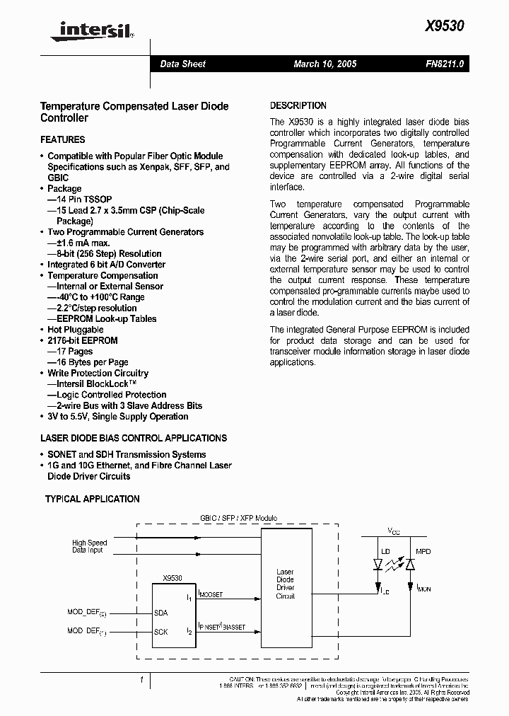 X9530B15I_1173306.PDF Datasheet