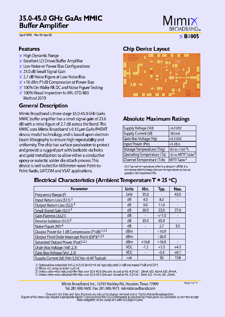 XB1005_1337501.PDF Datasheet