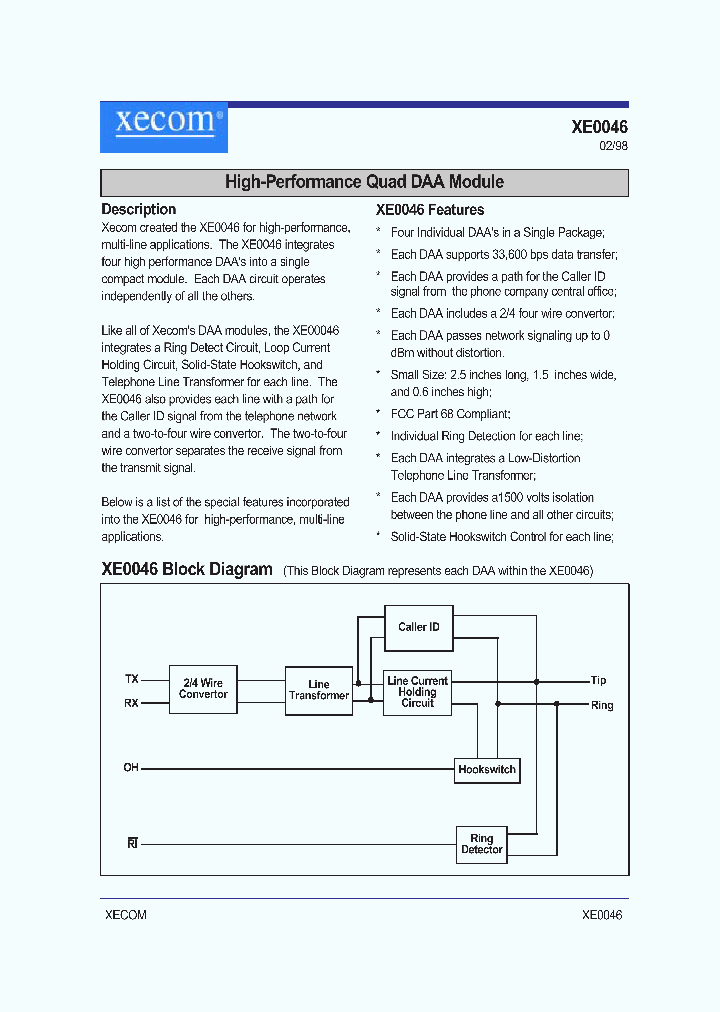 XE0046_1337758.PDF Datasheet