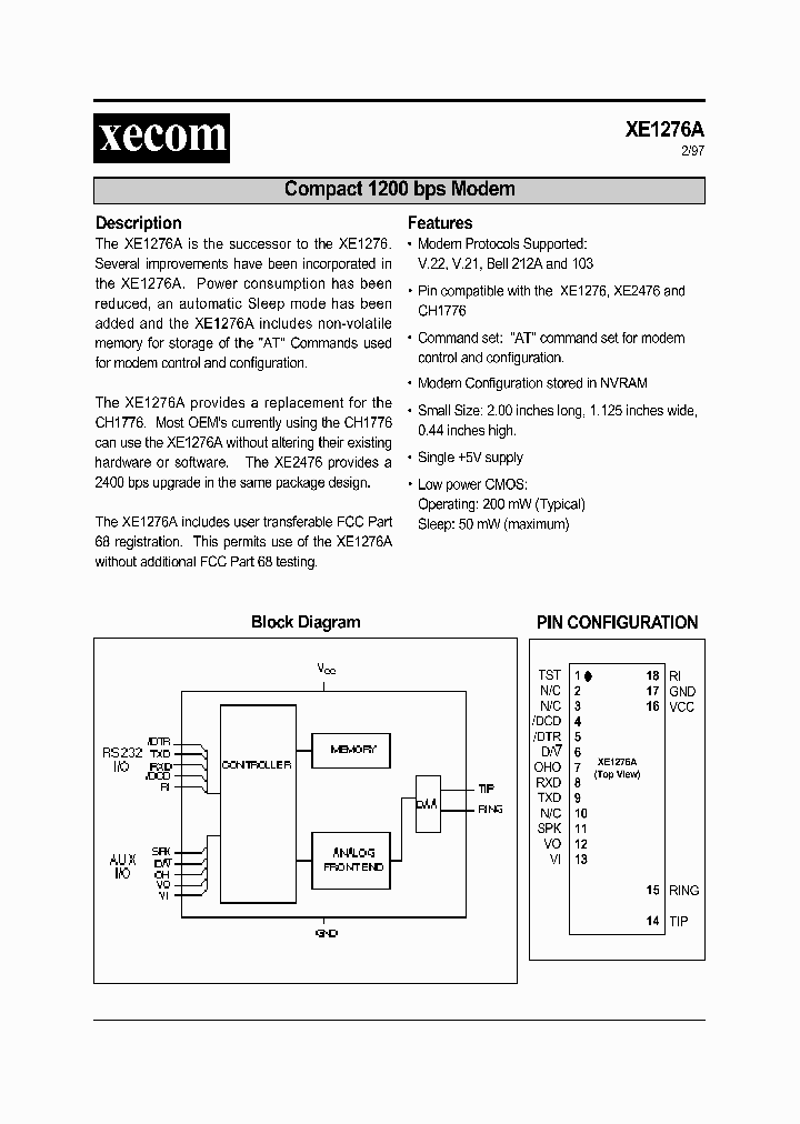 XE1276A_1337772.PDF Datasheet