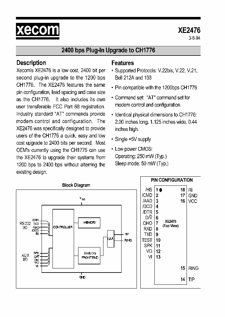 XE2476_1337780.PDF Datasheet