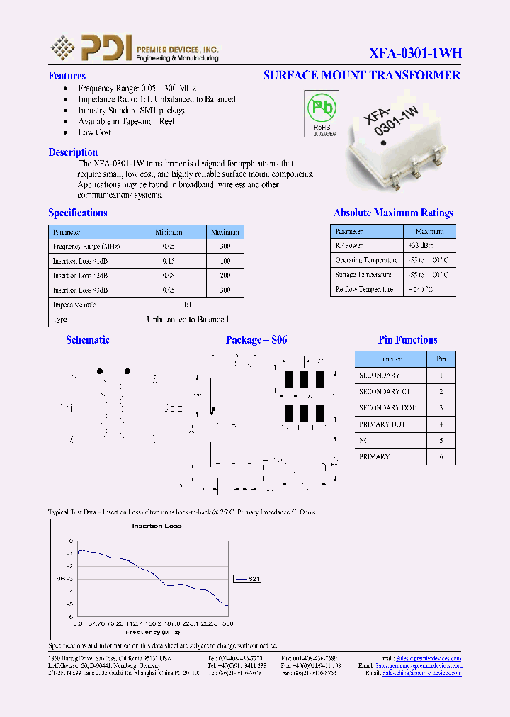 XFA-0301-1WH_1337805.PDF Datasheet