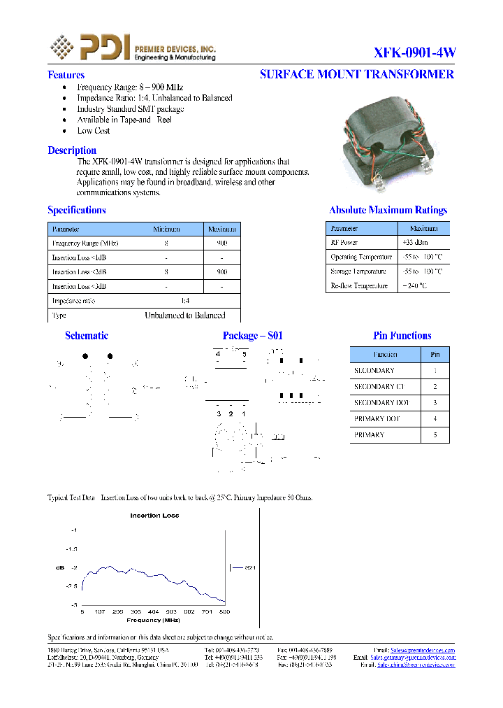 XFK-0901-4W_1097851.PDF Datasheet