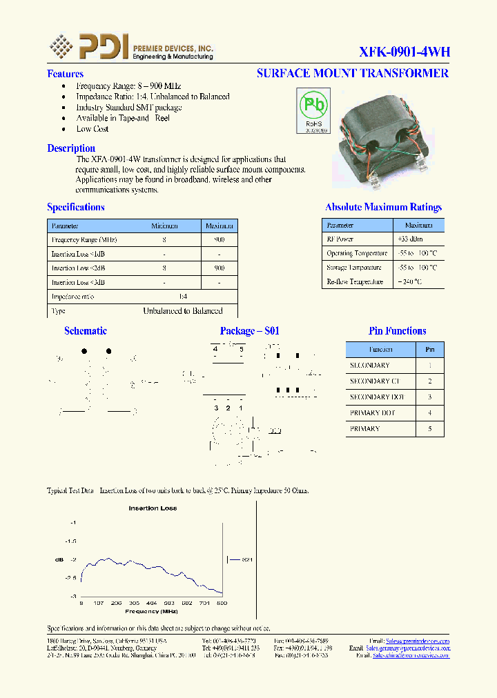 XFK-0901-4WH_1097852.PDF Datasheet