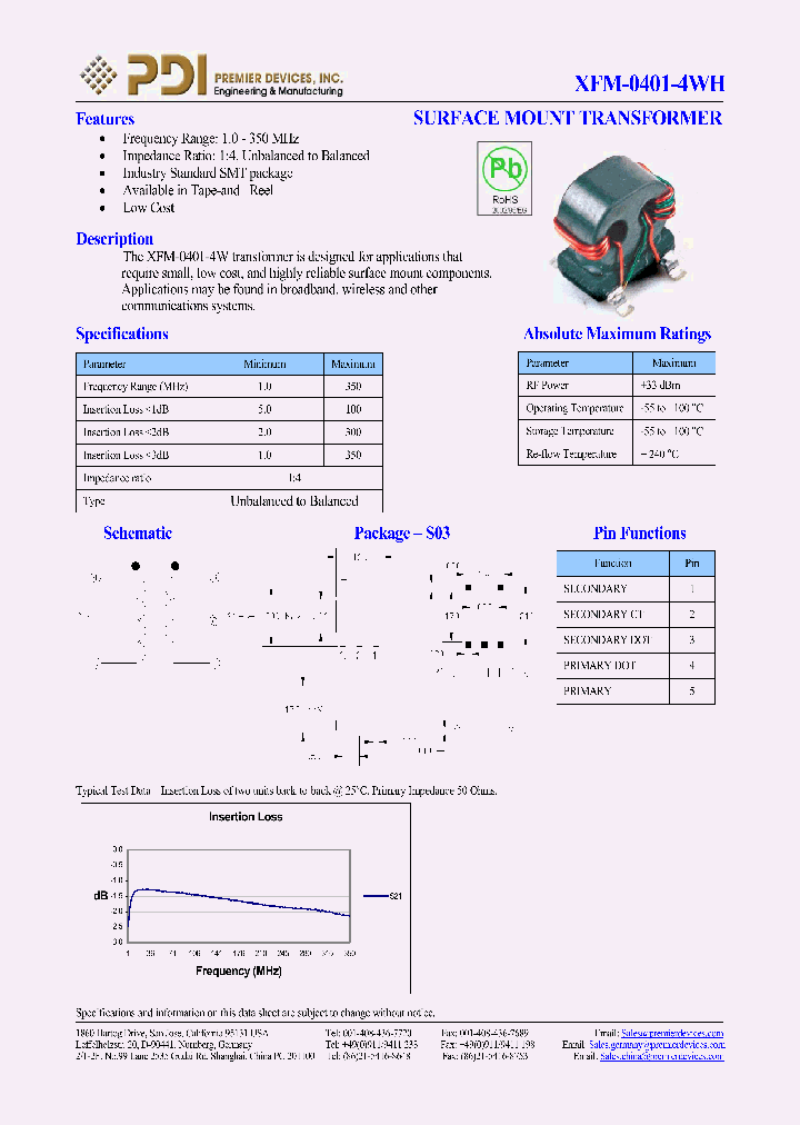 XFM-0401-4WH_1097850.PDF Datasheet