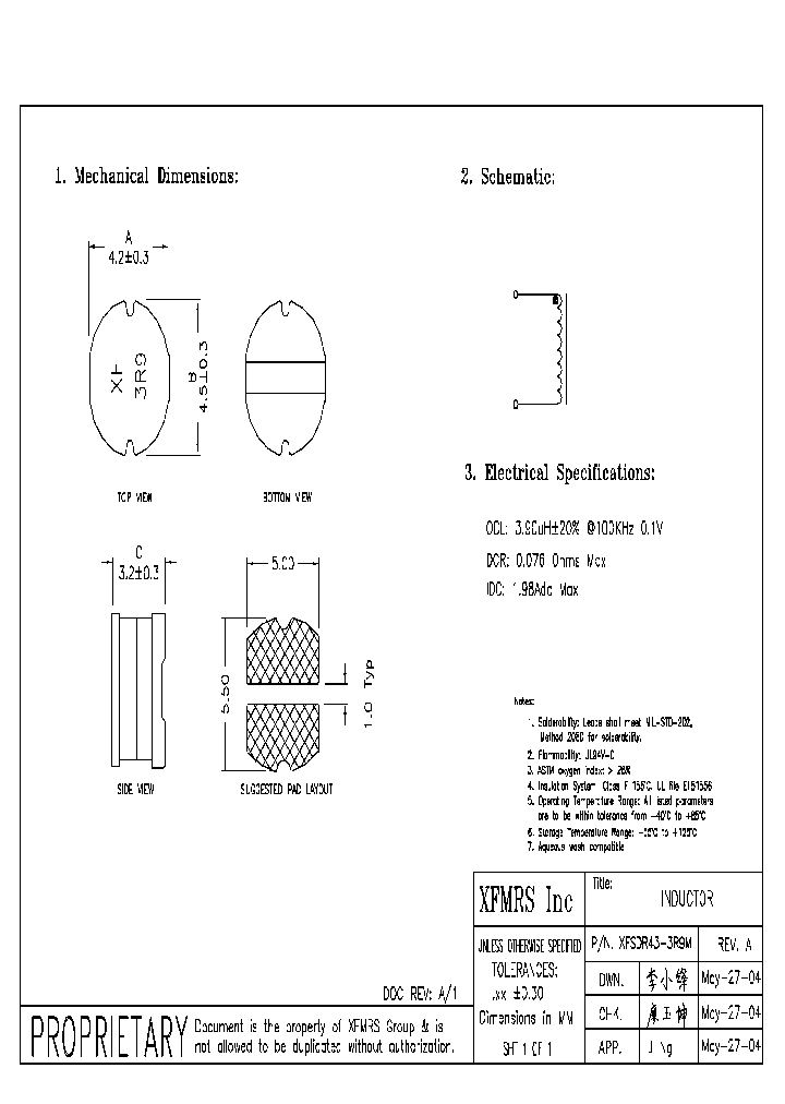 XFSDR43-3R9M_1337813.PDF Datasheet