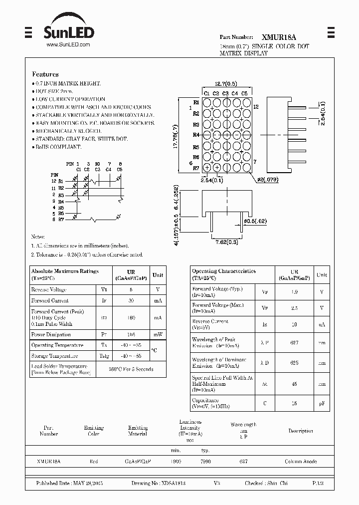 XMUR18A_1337867.PDF Datasheet