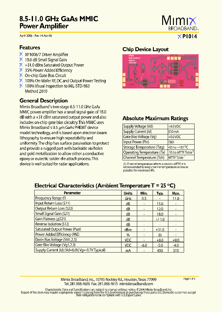 XP1014_1338002.PDF Datasheet