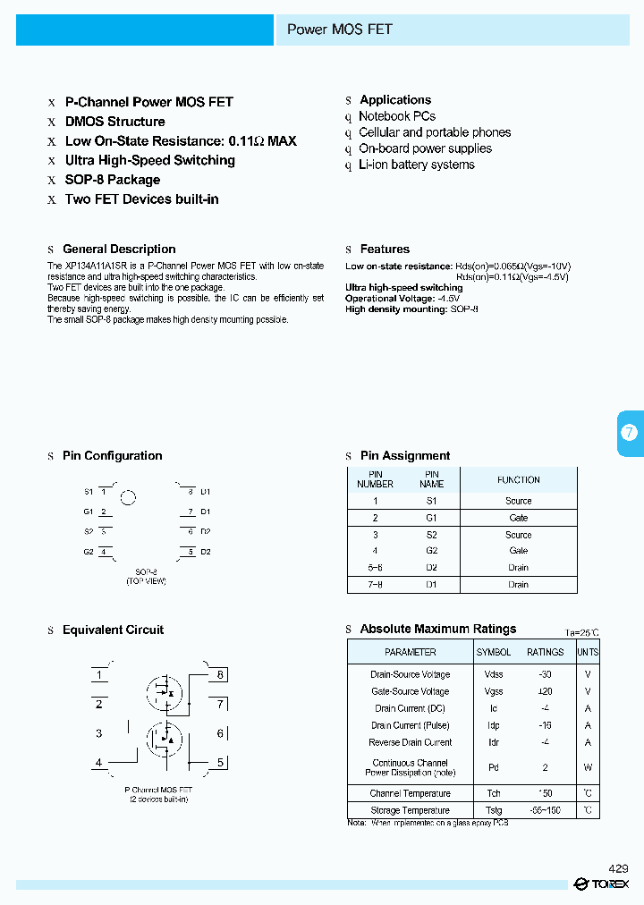 XP134A11A1SR_1338047.PDF Datasheet