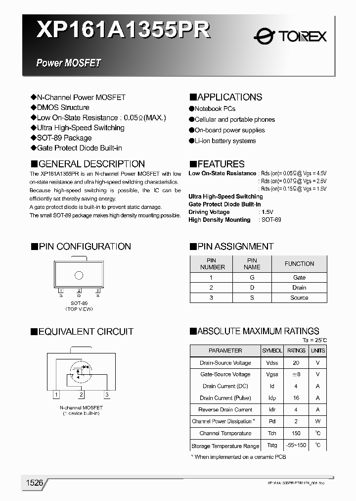 XP161A13555PR_1338066.PDF Datasheet