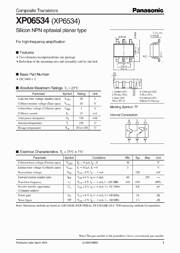 XP6534_1338107.PDF Datasheet