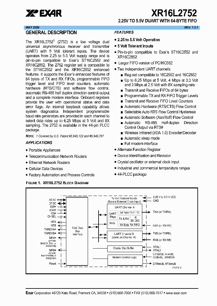 XR16L2752IJ_1338173.PDF Datasheet