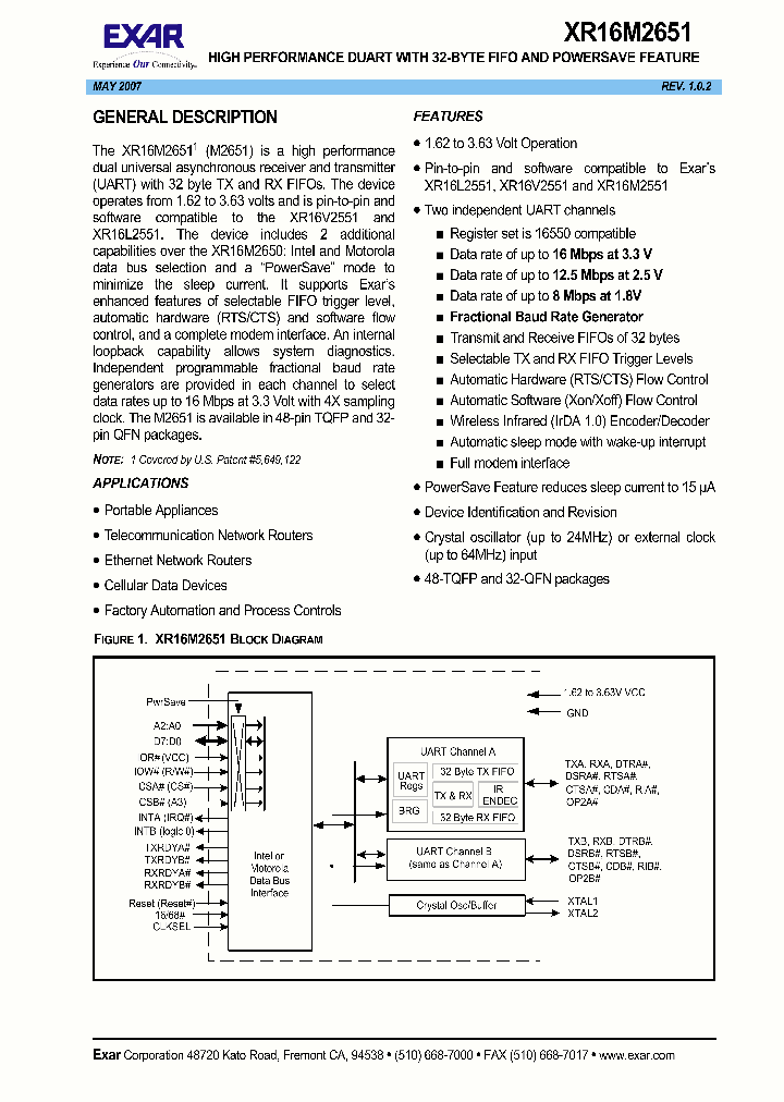 XR16M2651IM48_1338186.PDF Datasheet