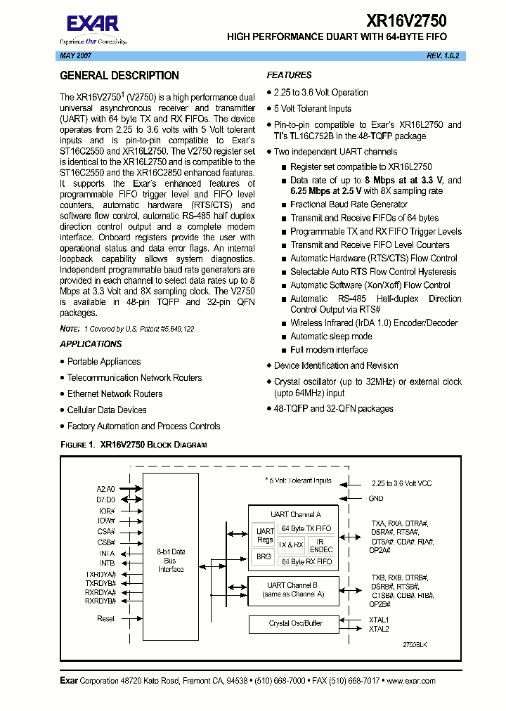XR16V275007_1177814.PDF Datasheet