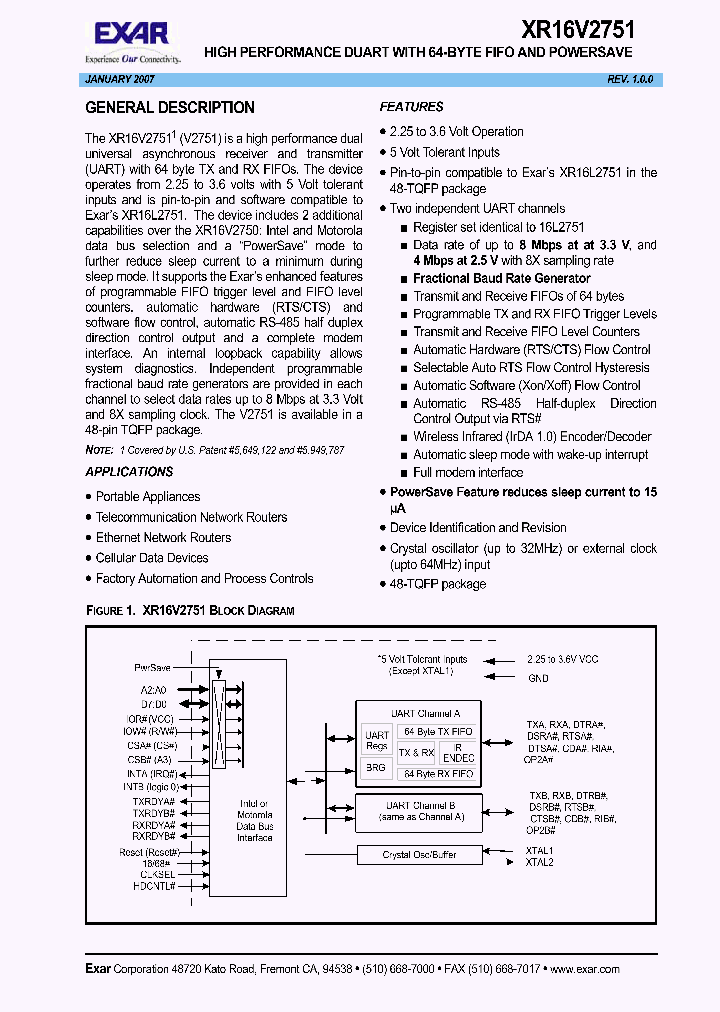 XR16V275107_1177808.PDF Datasheet