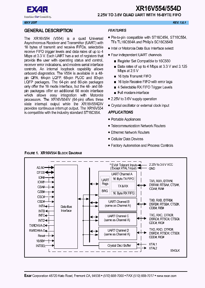 XR16V554IV80_1338205.PDF Datasheet