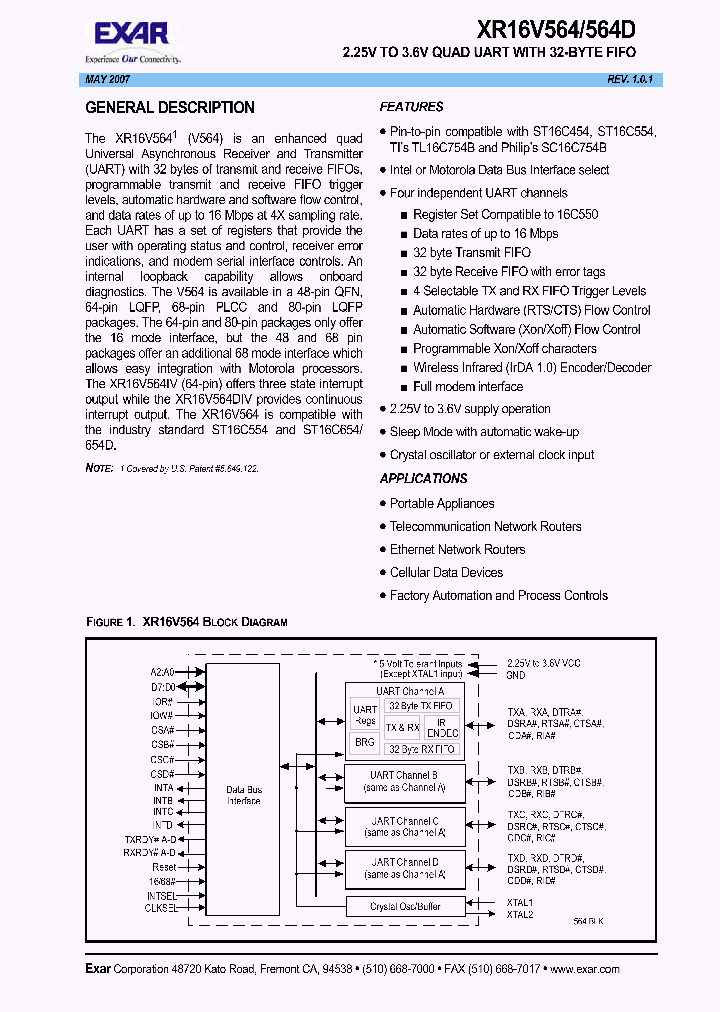 XR16V564IV80_1338206.PDF Datasheet