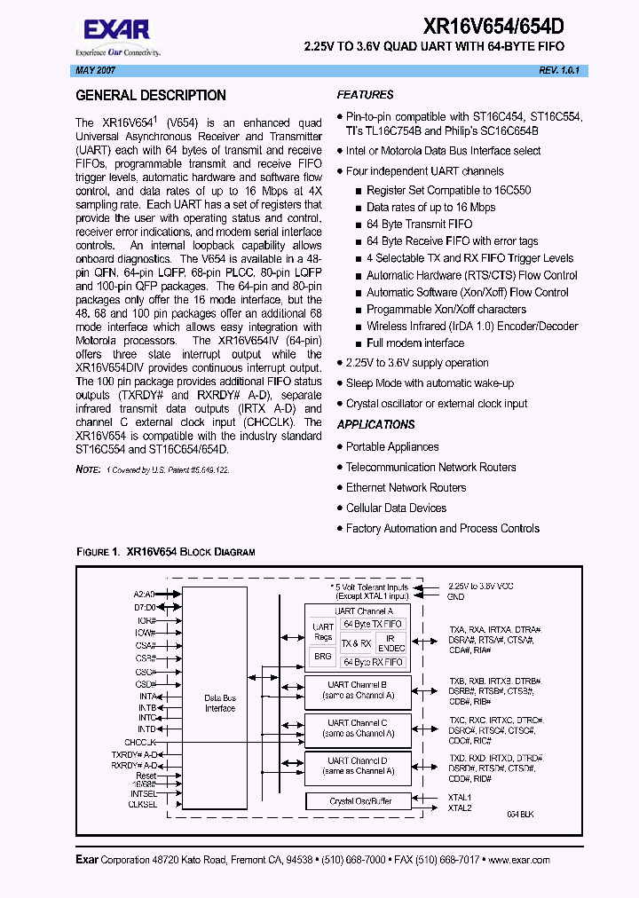 XR16V654IV80_1338207.PDF Datasheet