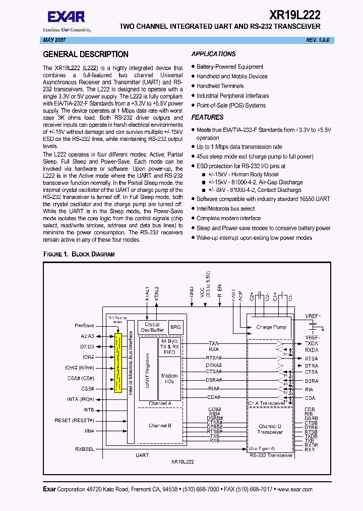 XR19L222IL64_1338230.PDF Datasheet
