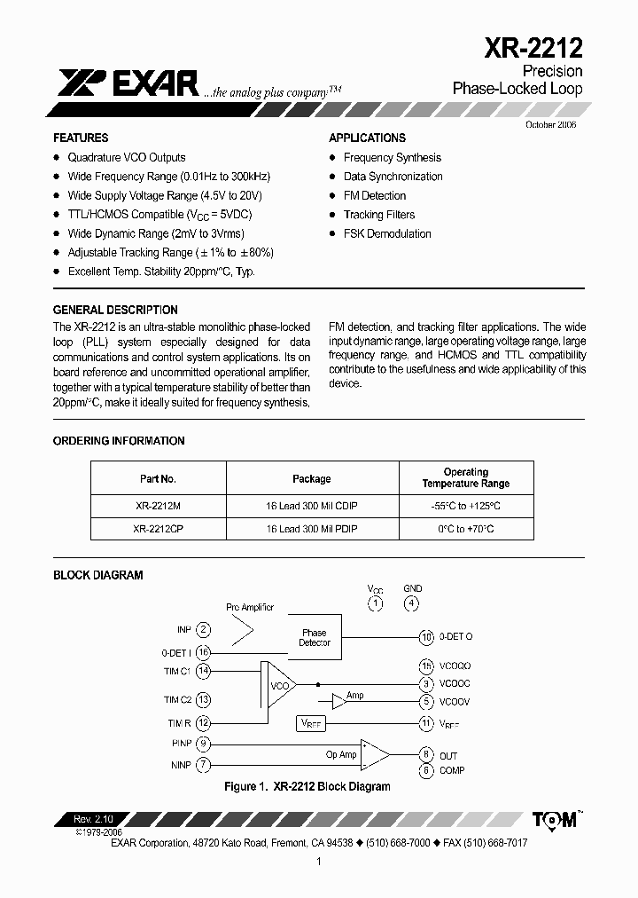 XR-221206_1338247.PDF Datasheet