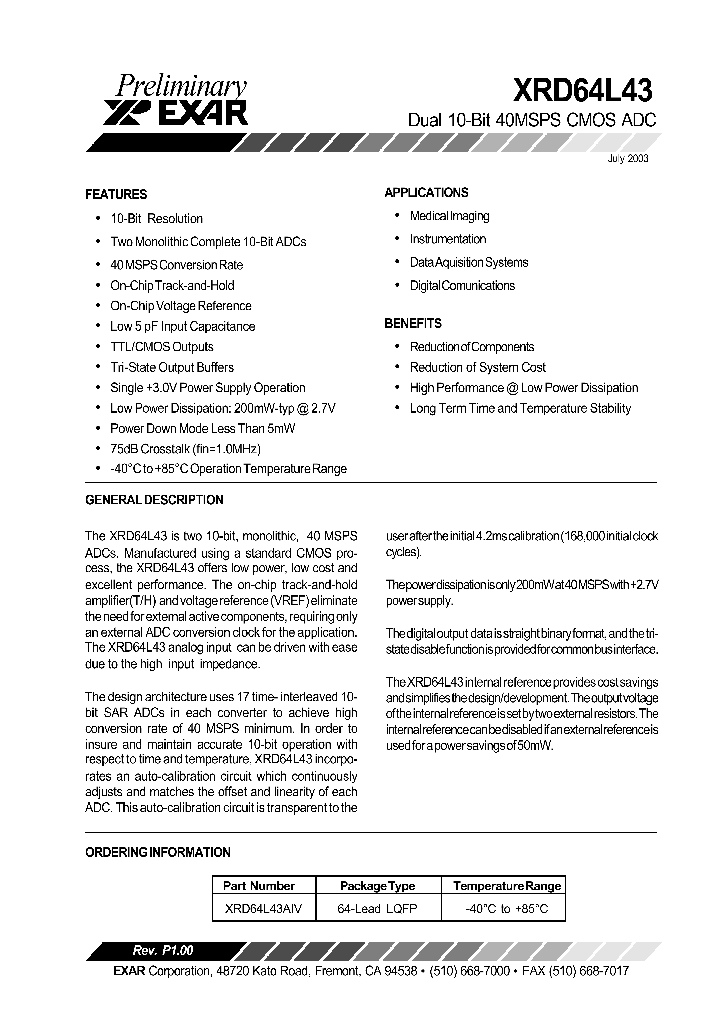 XRD64L43AIV_1338287.PDF Datasheet