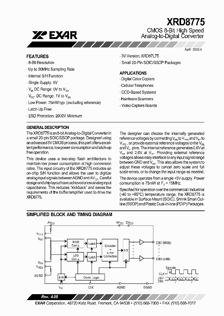 XRD8775AIU_1338290.PDF Datasheet