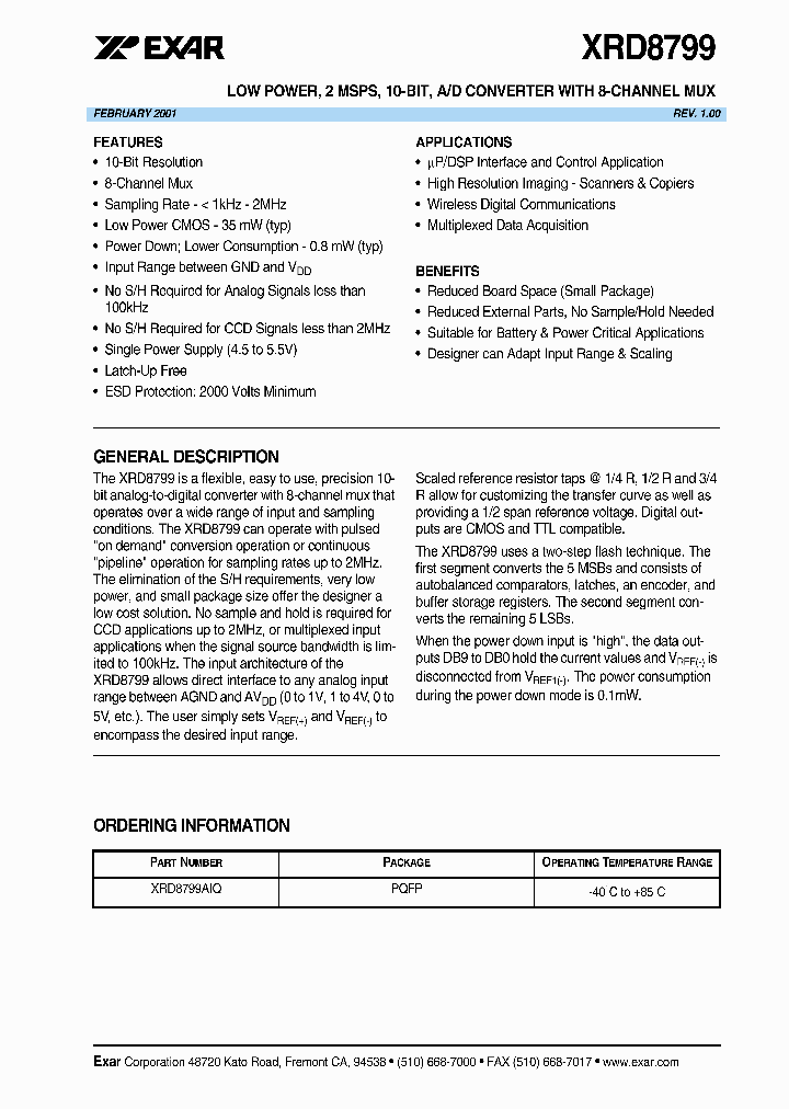 XRD8799AIQ_1338292.PDF Datasheet