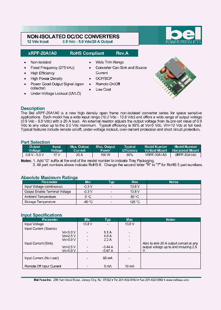 XRPF-20A1A007_1338341.PDF Datasheet