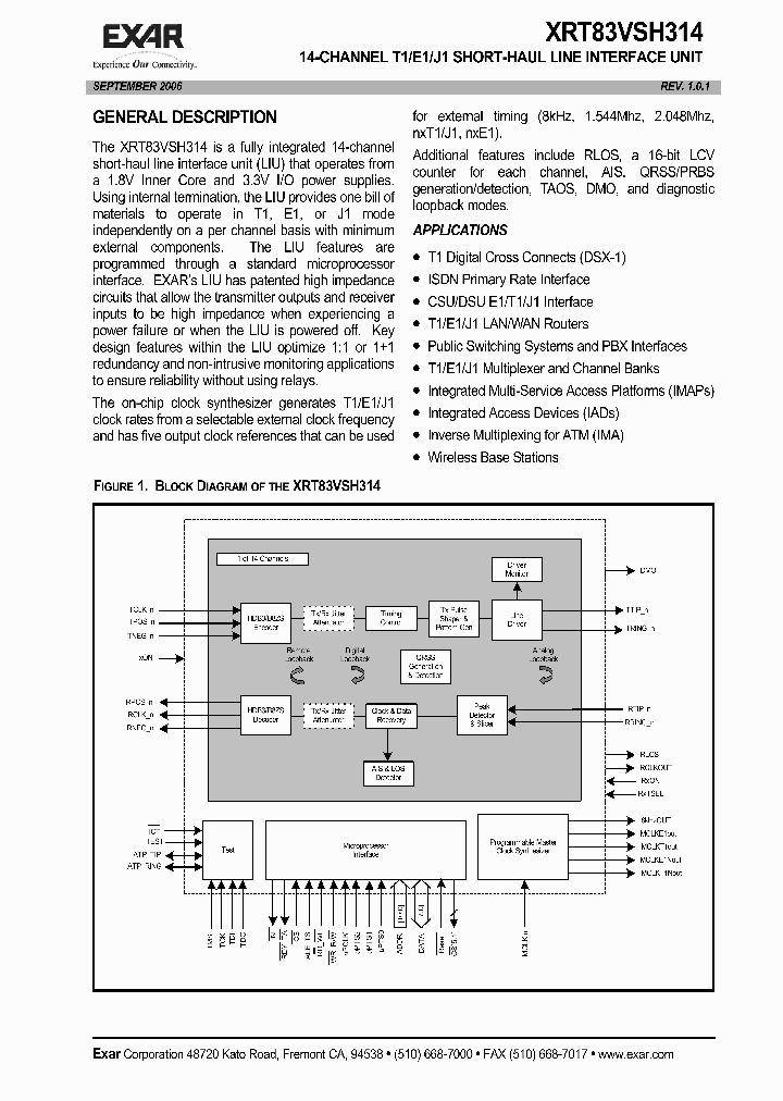 XRT83VSH314IB_1338425.PDF Datasheet