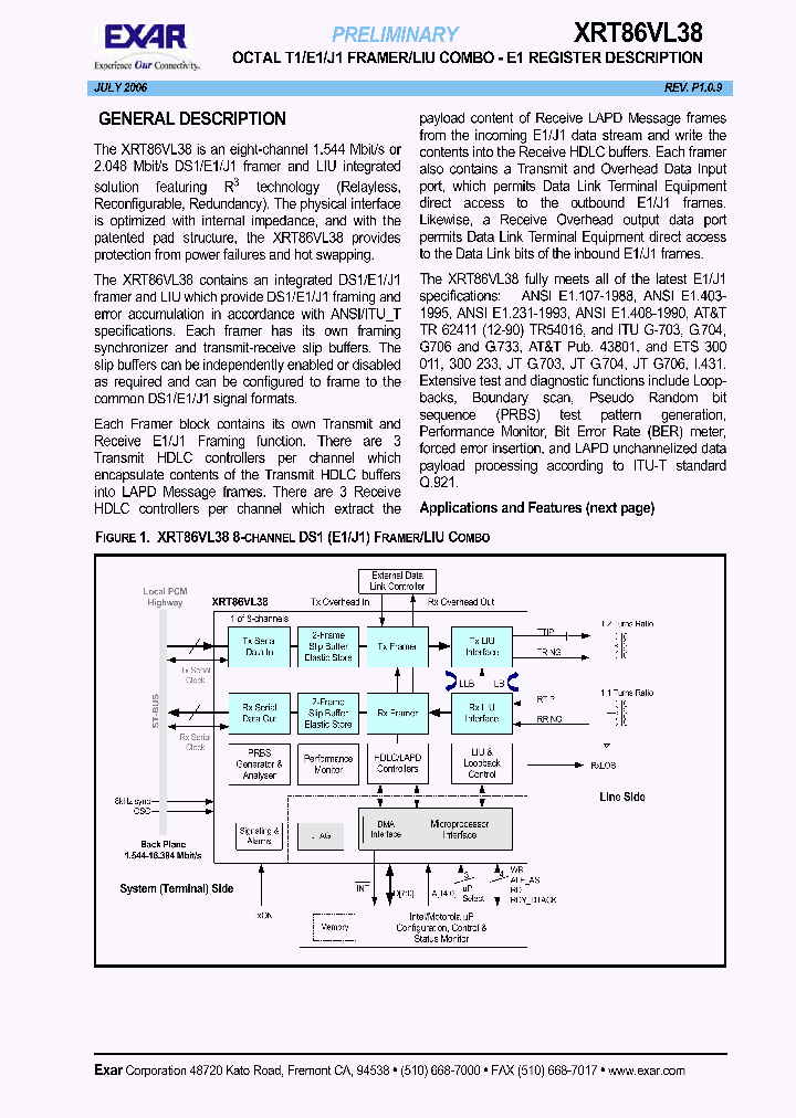 XRT86VL38IB484_1338446.PDF Datasheet