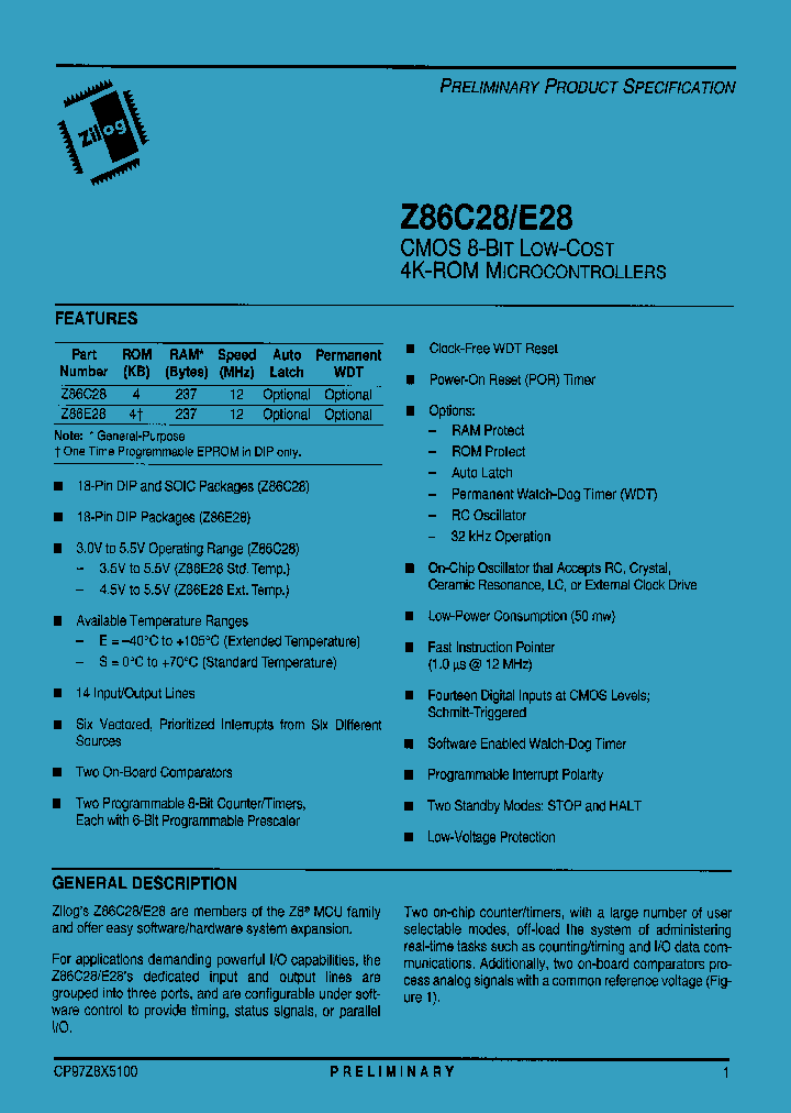 Z86E28_1338881.PDF Datasheet