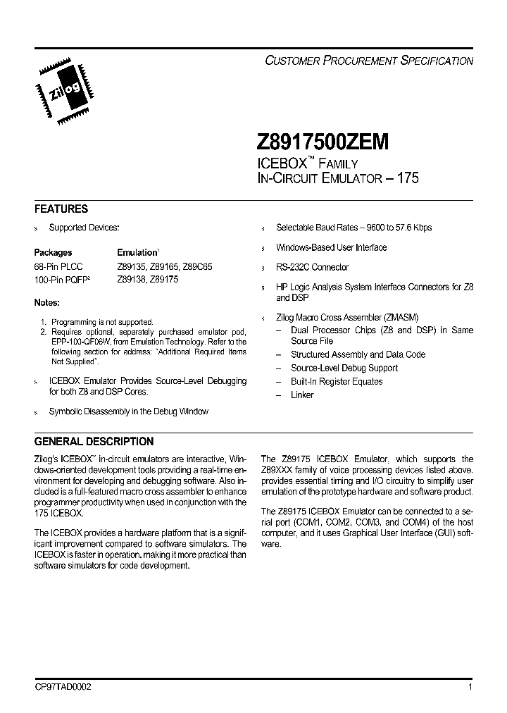 Z8917500ZEM_1338917.PDF Datasheet