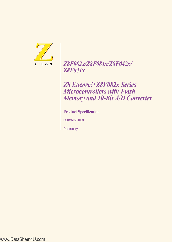 Z8F0421_799229.PDF Datasheet