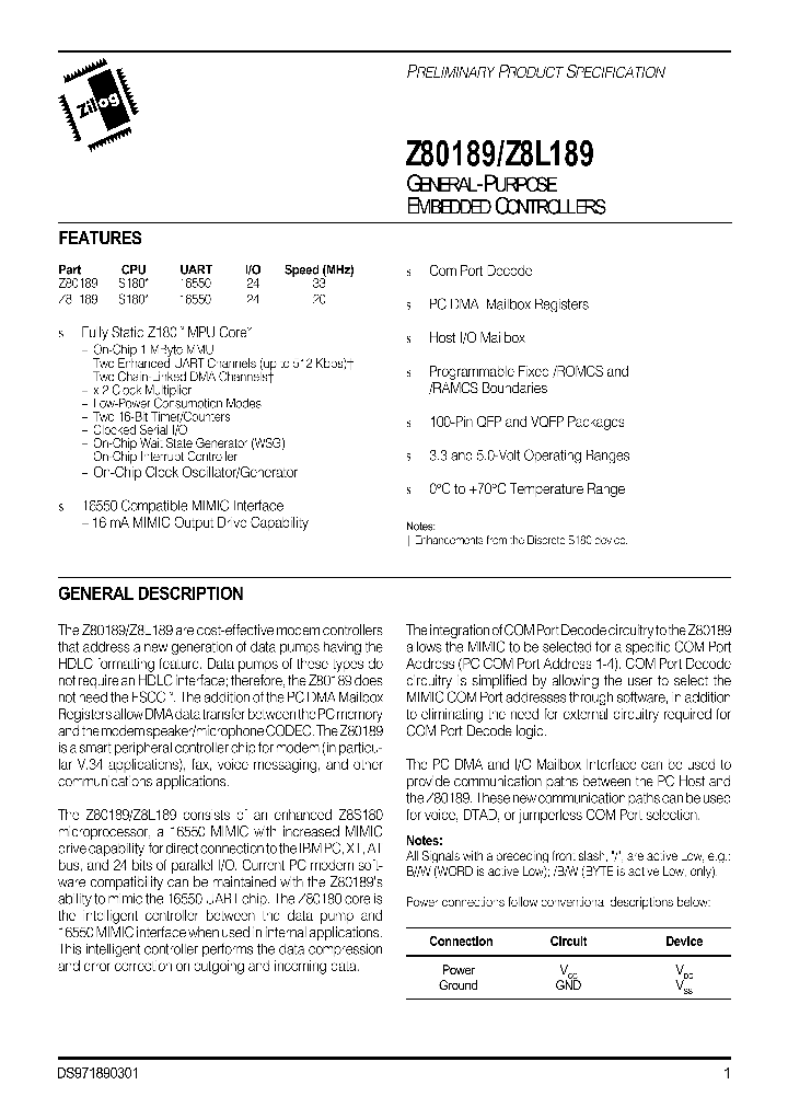 Z8L18920FSC_1338949.PDF Datasheet
