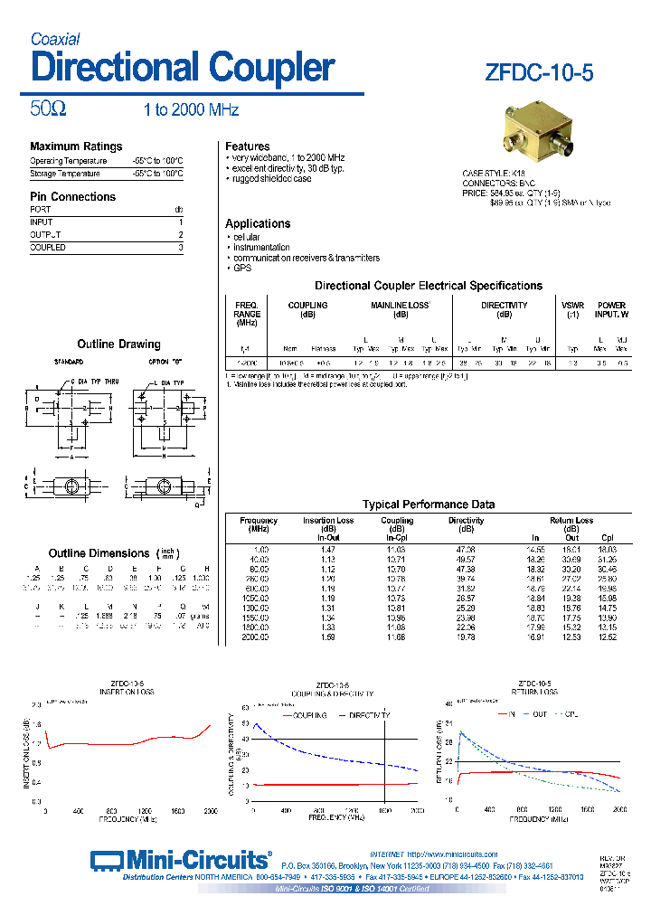ZFDC-10-5_1107158.PDF Datasheet