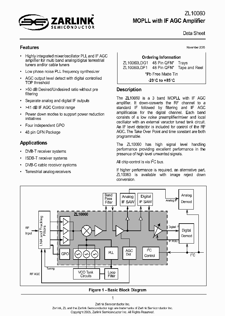 ZL10060LDG1_1339078.PDF Datasheet