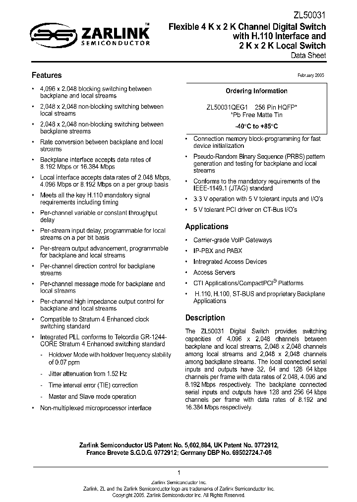 ZL50031QEG1_1339187.PDF Datasheet