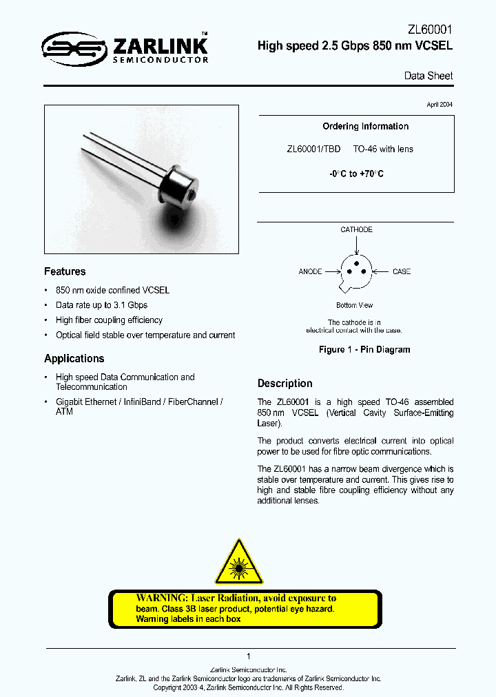 ZL60001TBD_1339221.PDF Datasheet