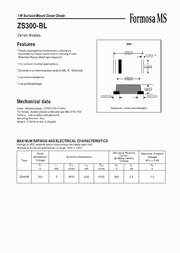 ZS300B_1339464.PDF Datasheet