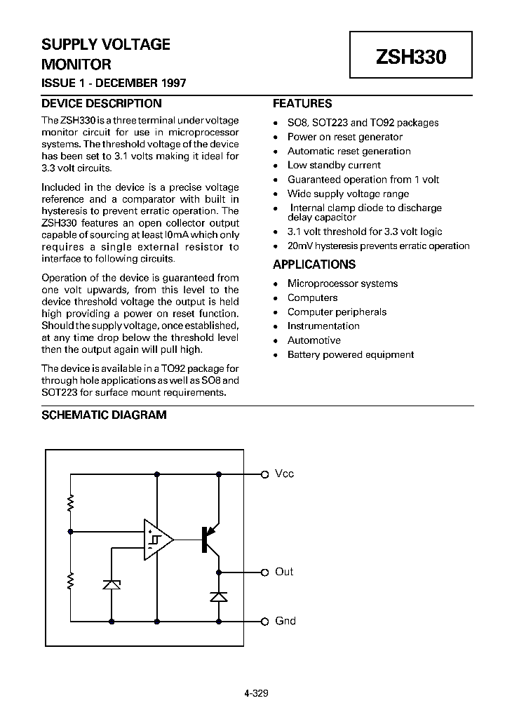 ZSH330N8_1339481.PDF Datasheet