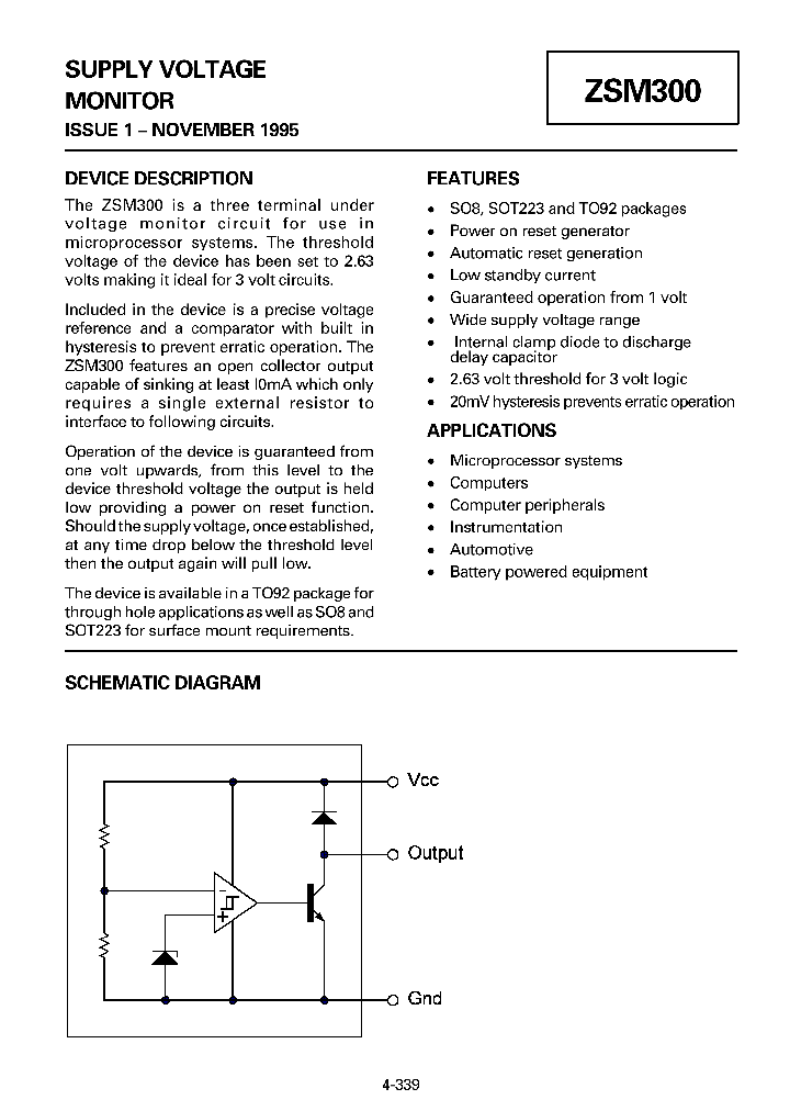 ZSM300N8_1339485.PDF Datasheet