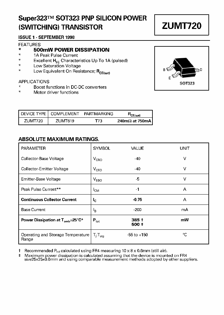 ZUMT720_1339610.PDF Datasheet
